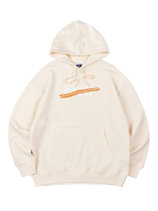 ANTF COLOR TAPE HOODIE (CREAM)