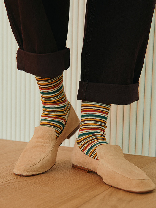 Multi Stripe Socks (sunset)