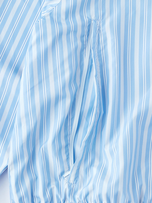 Zip Parka (Blue Stripe)
