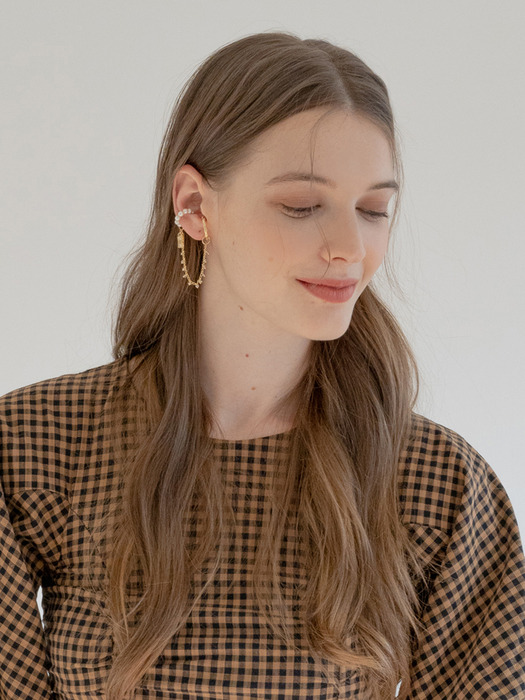 [SET]Heart earcuff earrings+Bold earcuff earrings