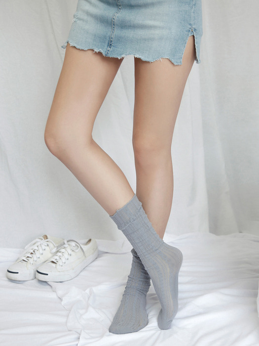 Mono Lace See through Socks 시스루 니삭스