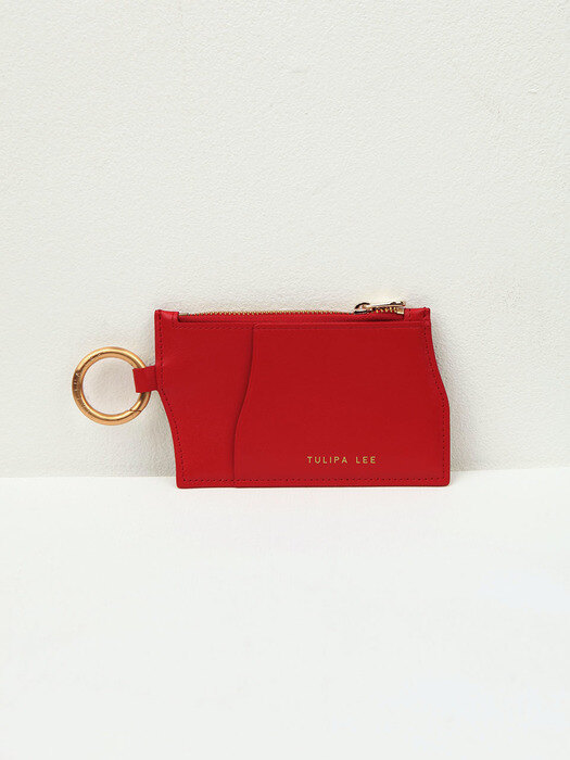 Jaro zip card wallet - red