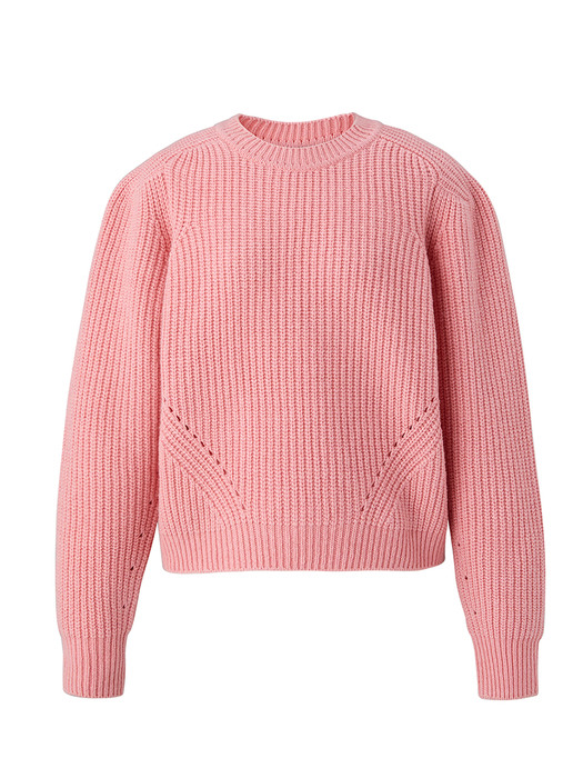 Puffy shoulder pullover - Pink