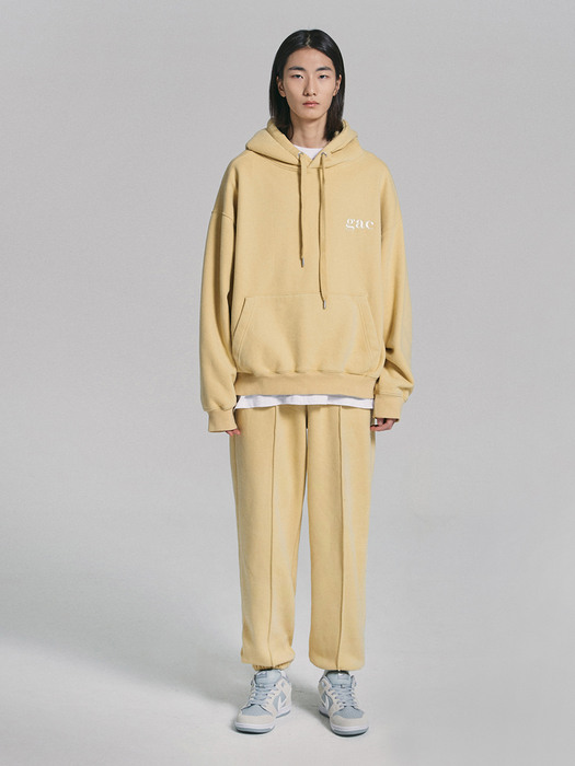 [SET UP] GAC LOGO JOGGER SET yellow (기모)