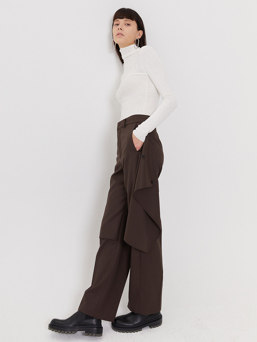 Layered Wool Mixed Trousers (BR)
