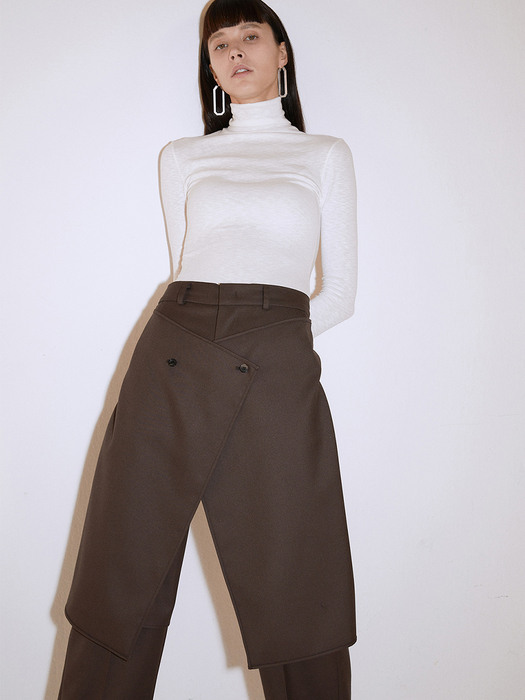 Layered Wool Mixed Trousers (BR)