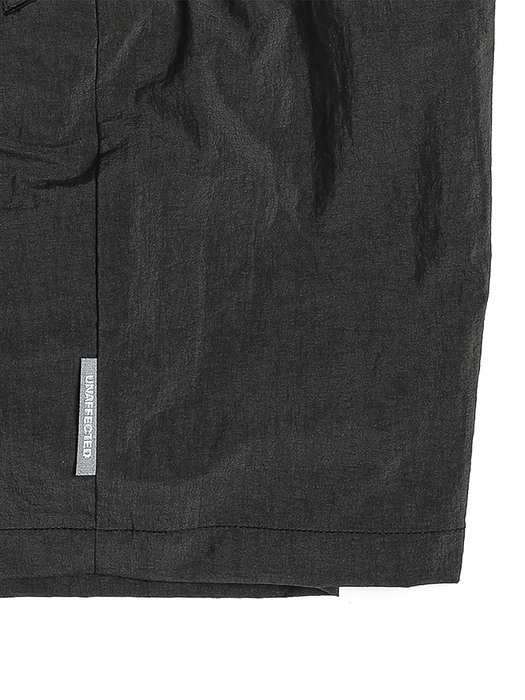 LOGO LABEL SWIM SHORTS / CHARCOAL