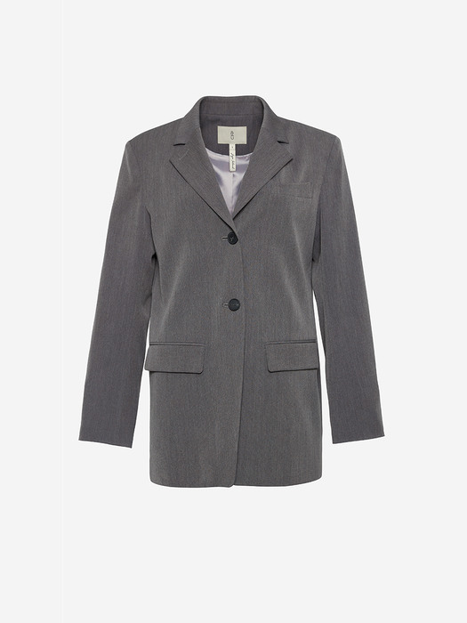 [N]HALLIM Oversized fit blazer (Light gray)