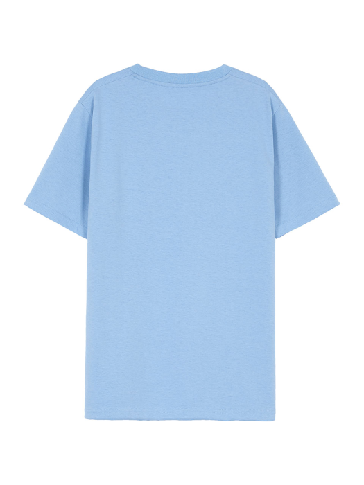 Arch Lettering Tee in Blue VW1ME054-22