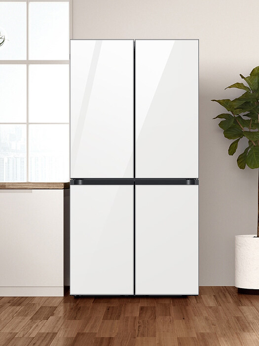비스포크 냉장고 4도어 RF85A910135 글램화이트 875L 1등급 2021년 출시 공식인증점 (설치배송)