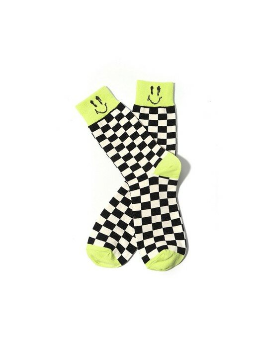 새드스마일 sadsmile checkerboard socks