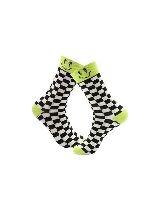 새드스마일 sadsmile checkerboard socks