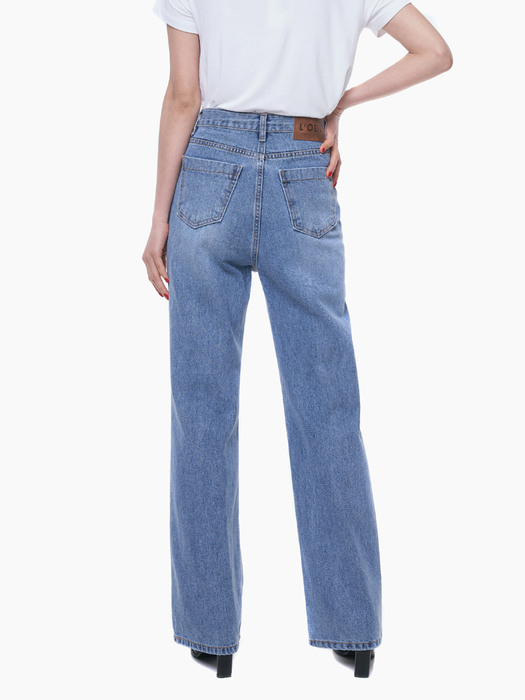 LW129 RETRO SEMI BOOTSCUT JEANS