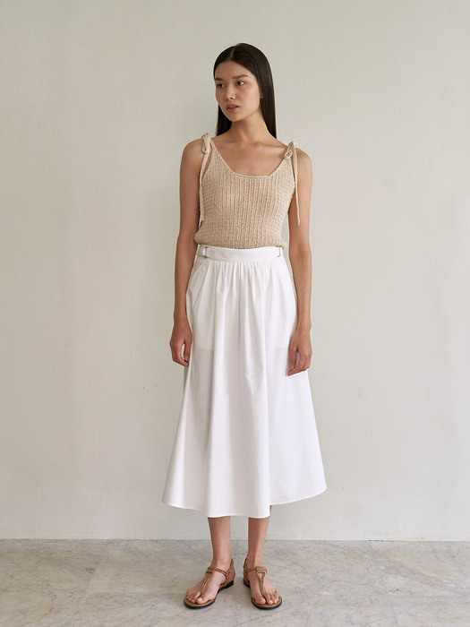 Winona Flare Skirt in White