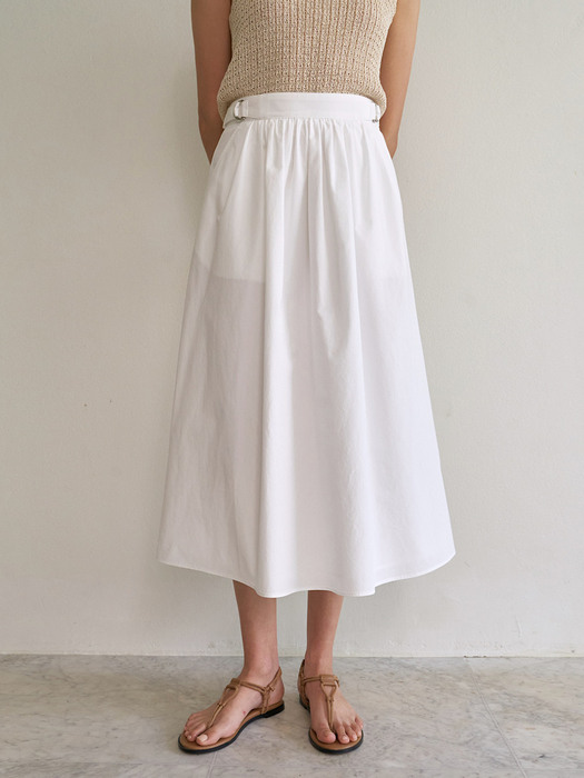 Winona Flare Skirt in White