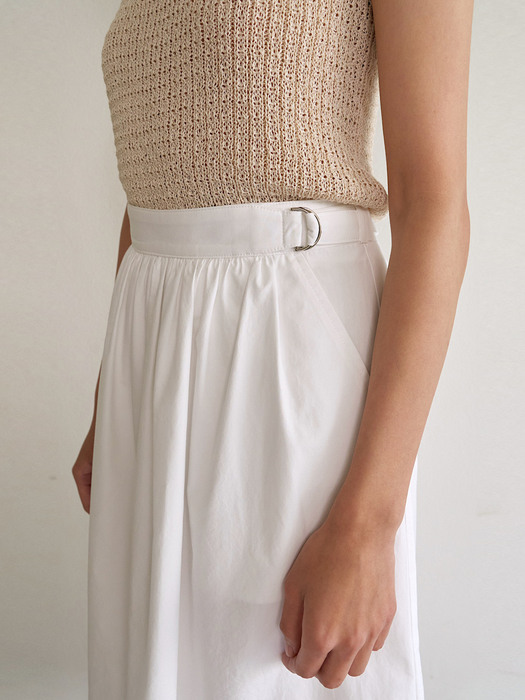 Winona Flare Skirt in White