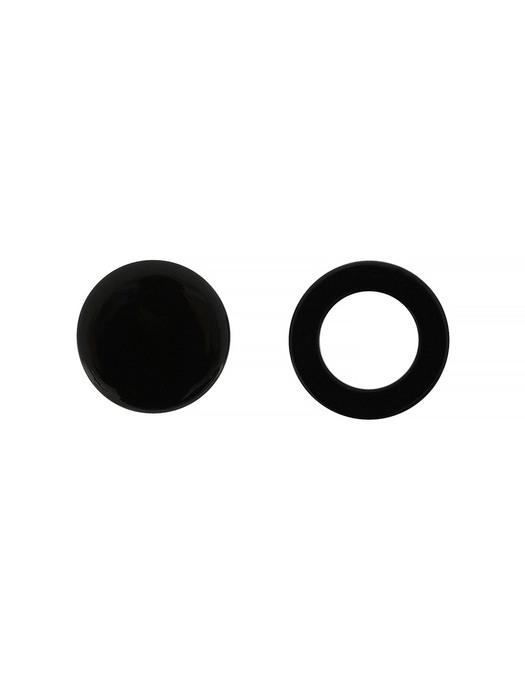 Unbalance Moon Earring (black)