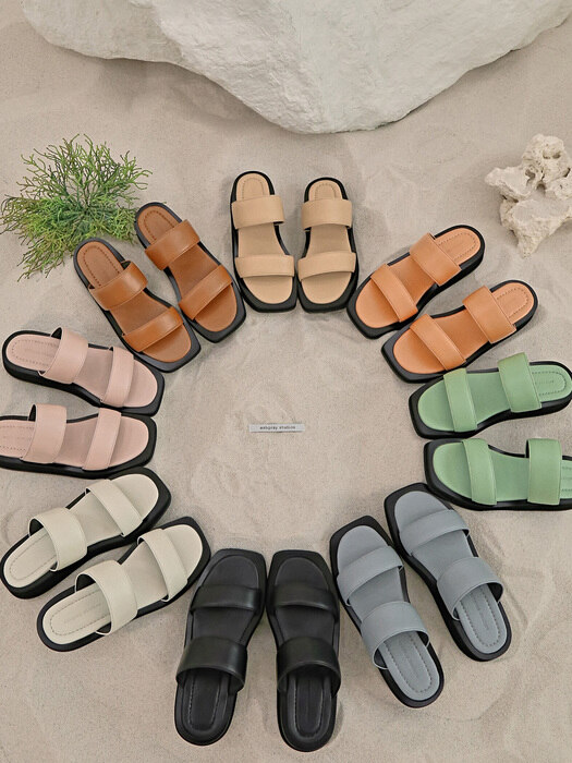 [단독]1533 Younii Cushioning  Slippers Sandal_8color
