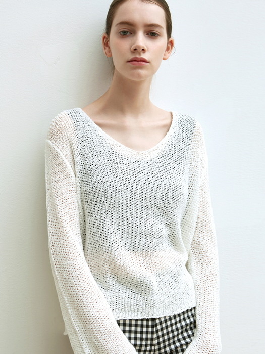 SUMMER NET KNIT_LIGHT PINK