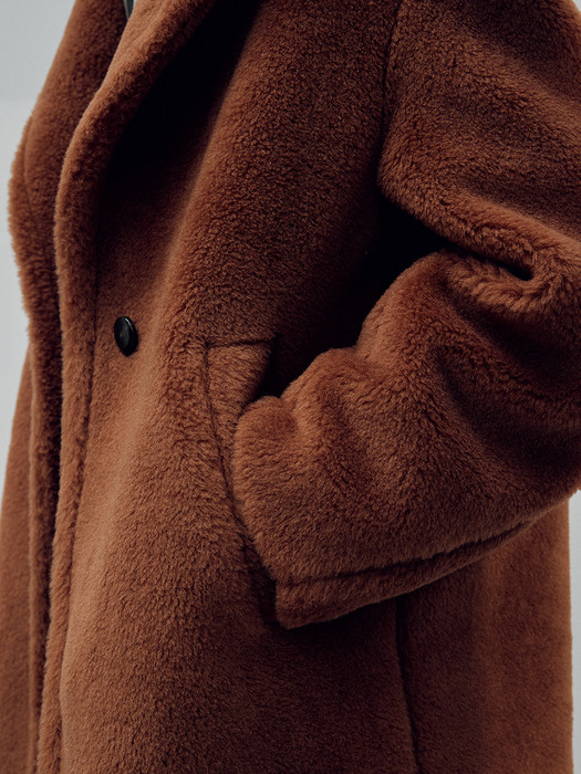 [Premium] Wool Shearling Teddy Coat