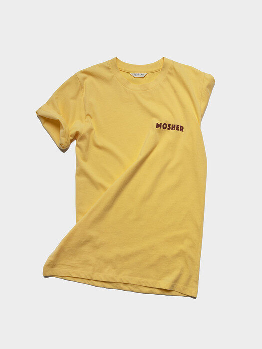 T1.MOSHER Vintage T-Shirts (MUSTARD- YELLOW / MOCHA-BEIGE)