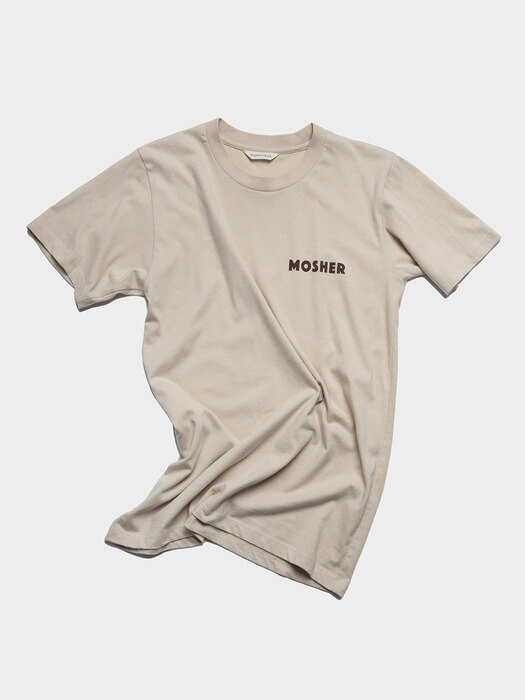 T1.MOSHER Vintage T-Shirts (MUSTARD- YELLOW / MOCHA-BEIGE)