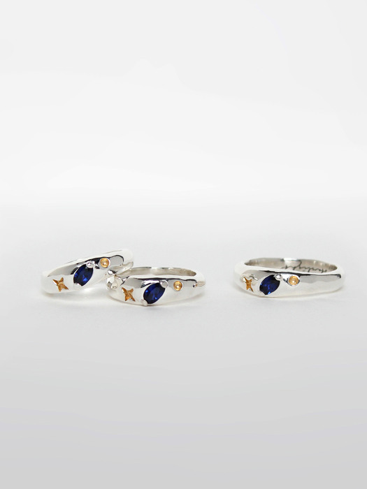 R037_Stars and sapphires Ring