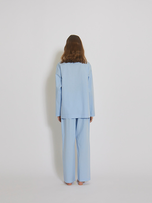 100% Cotton Pajamas for Unisex (SkyBlue)