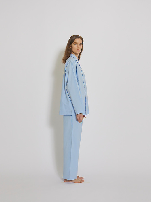 100% Cotton Pajamas for Unisex (SkyBlue)