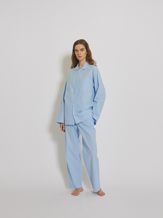 100% Cotton Pajamas for Unisex (SkyBlue)