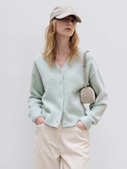 Boucle Cardigan_Mint