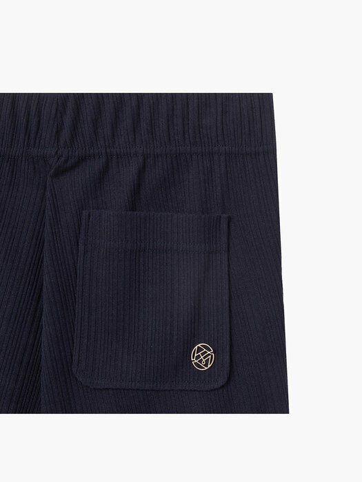 FLARE SOFT TROUSERS, NAVY