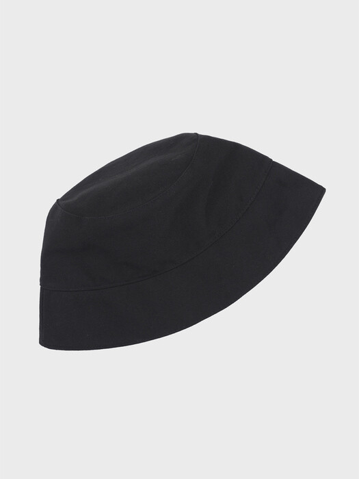 COTTON DEEP BUCKET HAT_BLACK