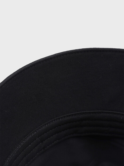 COTTON DEEP BUCKET HAT_BLACK