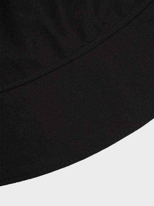 COTTON DEEP BUCKET HAT_BLACK