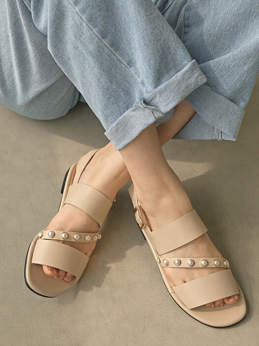 1157_1 Brownie Cushioning Strap Sandals-3color