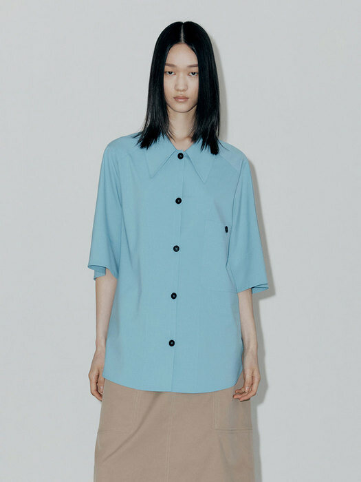 STITCH SHIRT - LIGHT BLUE