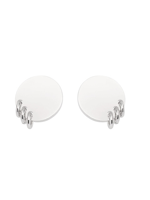 [Silver 925] circling stud earrings