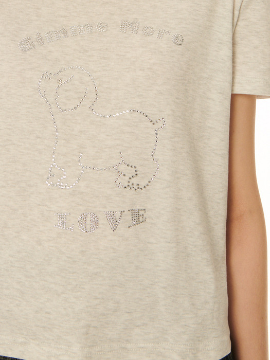 Puppy Love T_Melange Gray