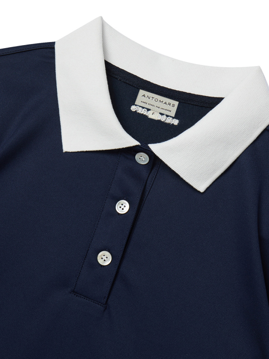 ATMS PLANET PIQUE POLO Women - Navy