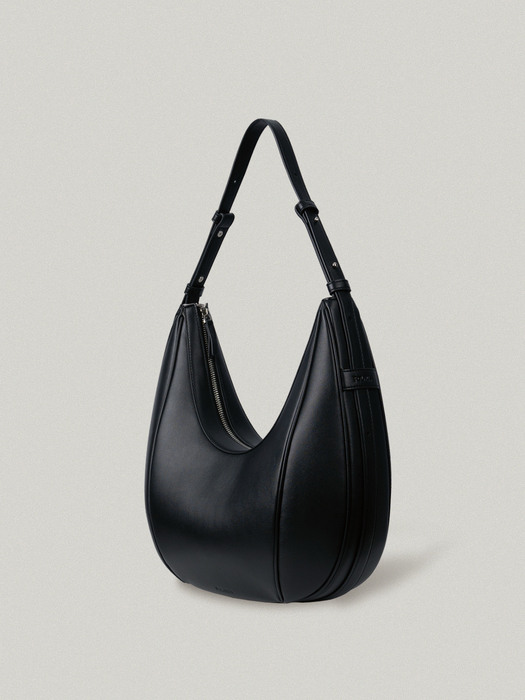 BIG OVAL BAG [BLACK - PLAIN]