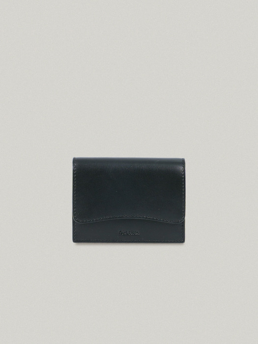 COLLINE ACCORDIAN CARD WALLET IN BLACK