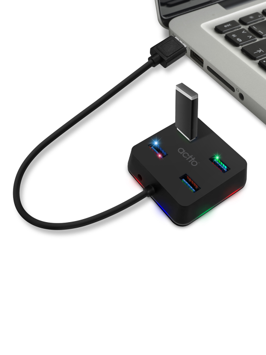 LED USB 3.0 4포트 멀티허브 HUB-38