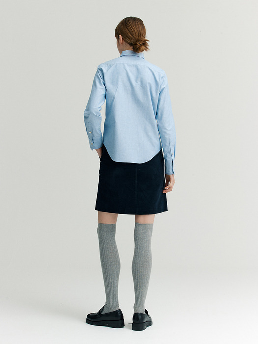 EMBROIDERY OXFORD SHIRT_BLUE [U2F0B40152]