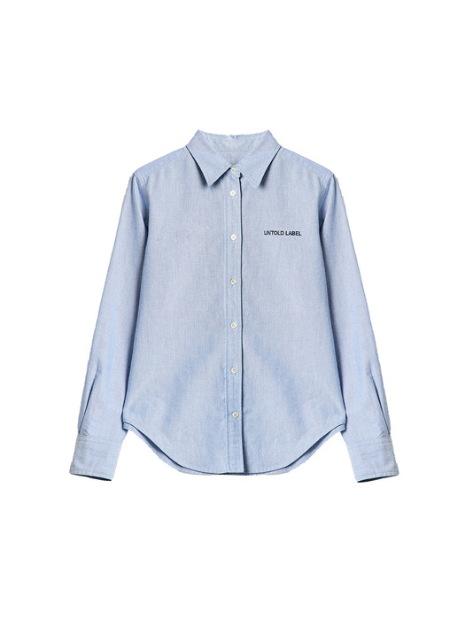 EMBROIDERY OXFORD SHIRT_BLUE [U2F0B40152]