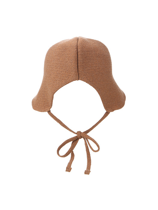  golf knit bucket hat_brown