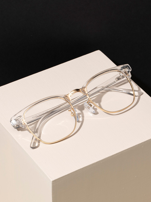 RECLOW B163 CRYSTAL GOLD GLASS 안경