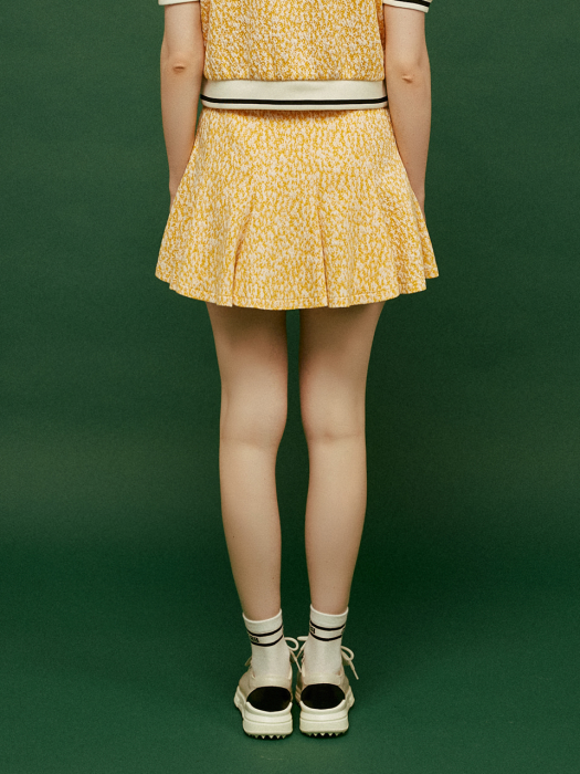 Gored Jacquared Mini Skirt_YL