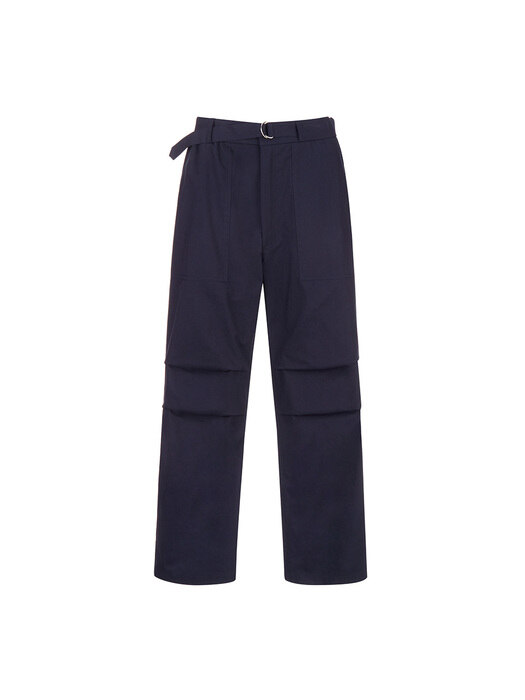 BELTED BAND PANTS [NAVY]