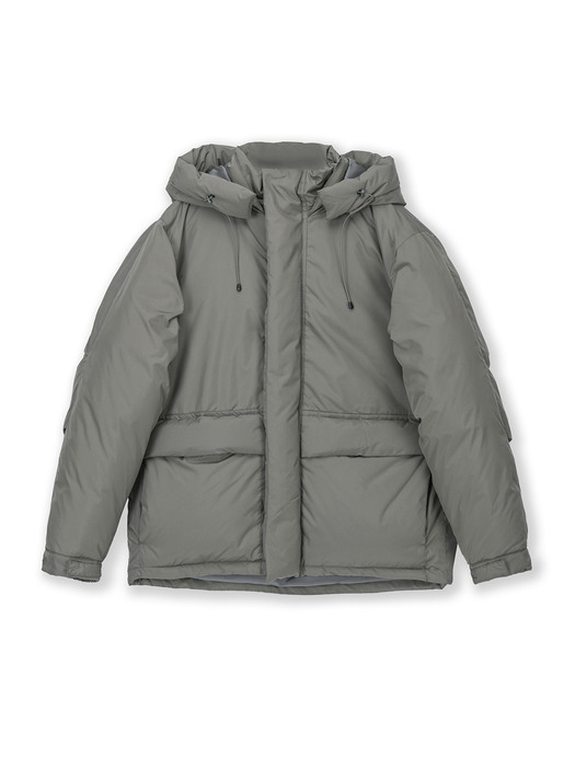 OVERSIZED GOOSE DOWN PADDING (KHAKI GREY) 